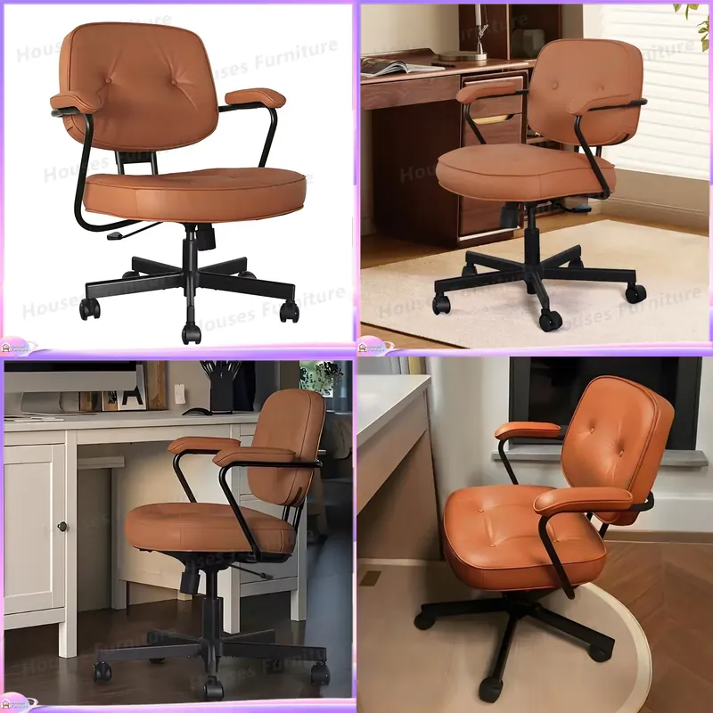 Task Chair Mid Back - Современное эргономичное кожаное офисное кресло со