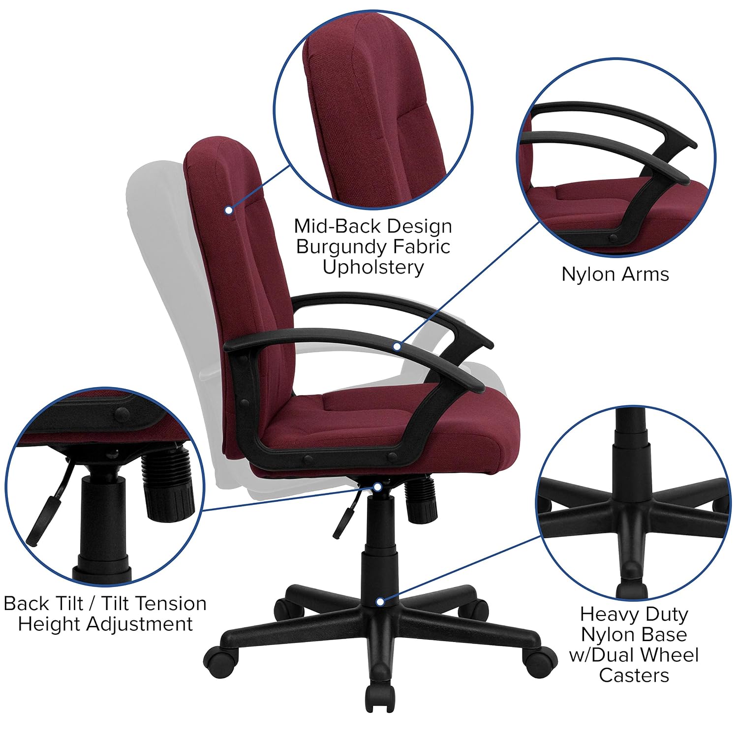 Эргономичное офисное кресло ру – обзор и цена Task Chair Mid Back